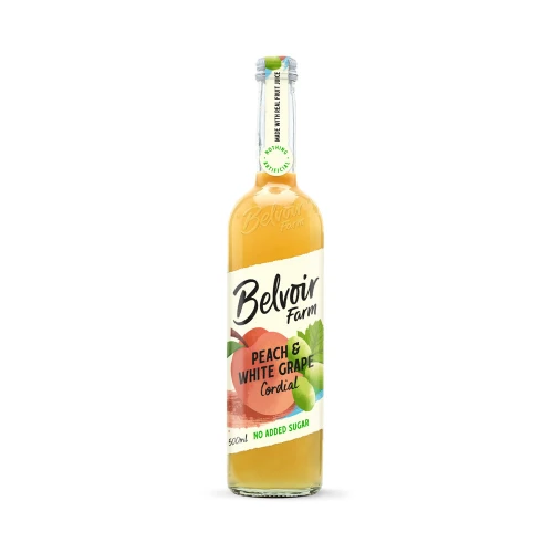 Belvoir Cordial Peach & White Grape Cordial - No Added Sugar 500ml