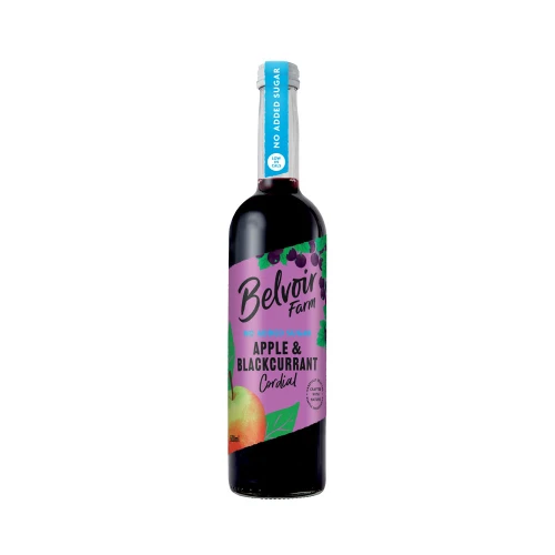 Belvoir Farm No Added Sugar Apple & Blackcurrant Cordial 500ml