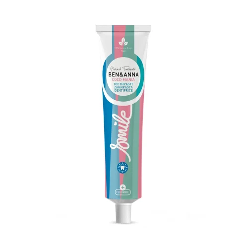 Ben & Anna Coco Mania Organic Toothpaste with Fluoride in tube 75ml