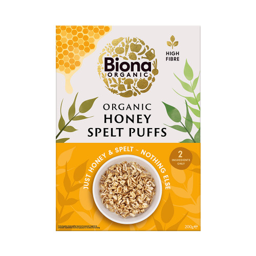 Organic Spelt Honey Puffs &acirc; 200g