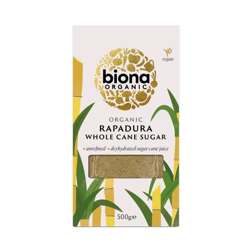 Biona Organic Rapadura Whole Cane Sugar 500g