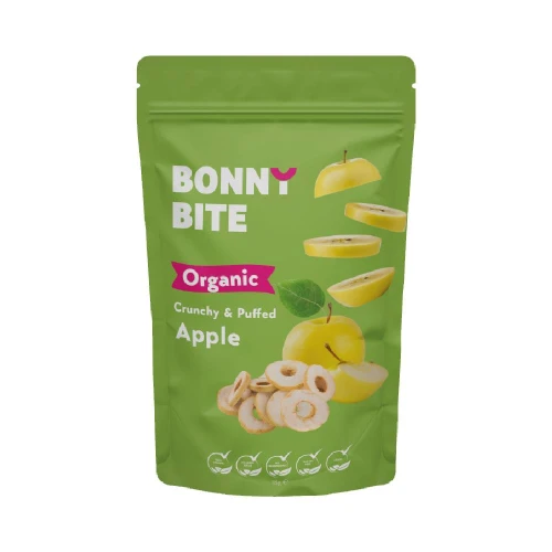 Bonny Bite Organic Crunchy & Puffed Apple 18g