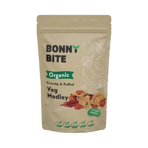 Bonny Bite Crunchy & Puffed Veg Medley 18g