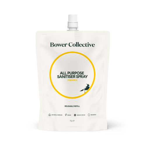 Bower Collective All Purpose Sanitiser Spray - Pineapple Refill 1ltr