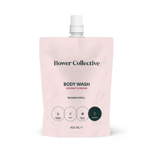 Bower Collective Coconut & Orchid Body Wash Reuseable Refill 400ml