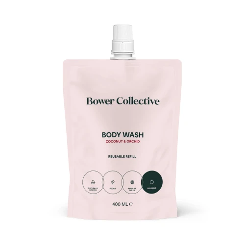 Bower Collective Coconut & Orchid Body Wash Reuseable Refill 400ml