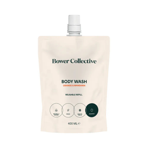 Bower Collective Body Wash - Orange & Mandarin Refill 400ml