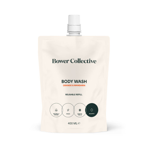 Bower Collective Orange & Mandarin Body Wash Reuseable Refill 400ml