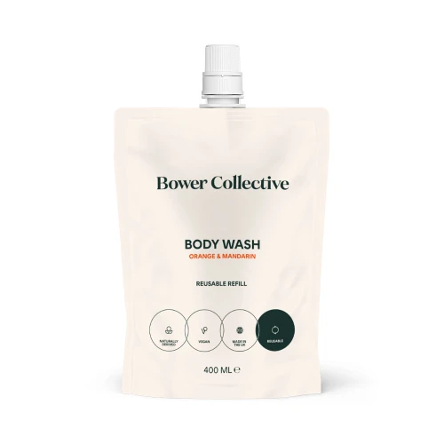 Bower Collective Orange & Mandarin Body Wash Reuseable Refill 400ml