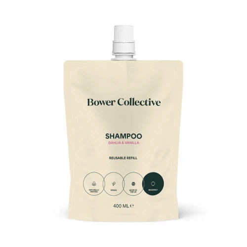 Bower Collective Shampoo Dahlia & Vanilla Reuseable Refill 400ml