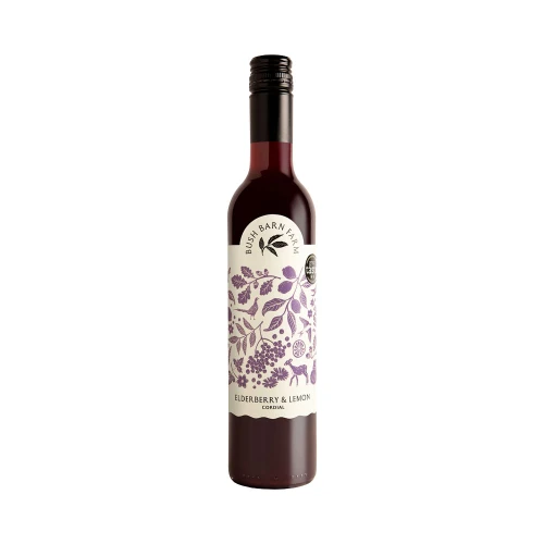 Bush Barn Farm Elderberry & Lemon Cordial 500ml