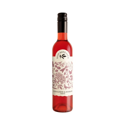 Bush Barn Farm Elderflower & Rhubarb Cordial 500ml