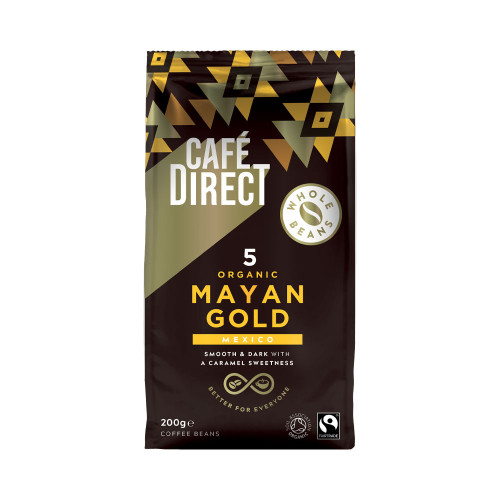 CafÃ© Direct Mayan Gold Coffee Beans 200g