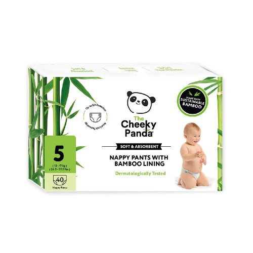 Cheeky Panda Nappy Pants Size 5 40 pack
