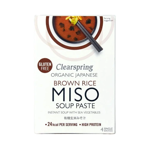 Clearspring Miso Soup Paste Instant - with Sea Vegetable x4