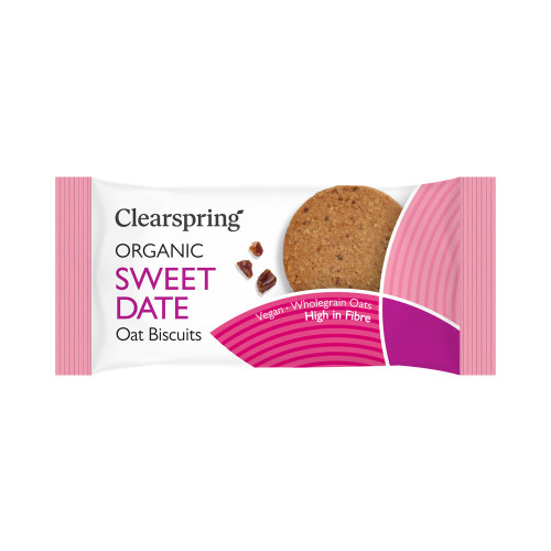 Clearspring Organic Sweet Date Oat Biscuits 40g