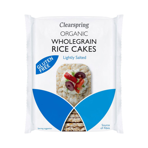Clearspring Organic Wholegrain Rice Cakes Lightly Salted 130g