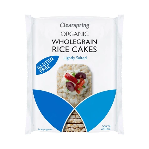 Clearspring Organic Wholegrain Rice Cakes Lightly Salted 130g