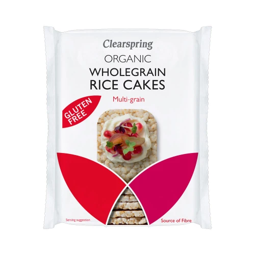 Clearspring Organic Wholegrain Rice Cakes - Multi-grain 130g