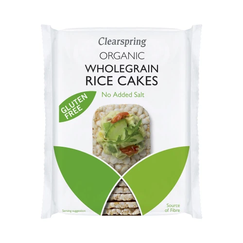 Clearspring Wholegrain Rice Cakes with No Added Salt 130g