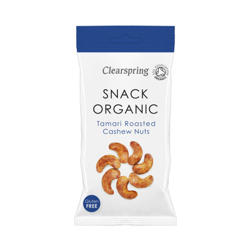 Clearspring Snack Organic Tamari Roasted Cashew Nuts 30g