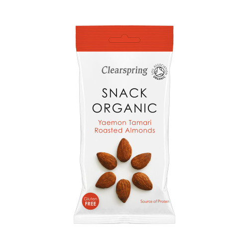 Clearspring Snack Organic Yaemon Tamari Roasted Almonds 30g