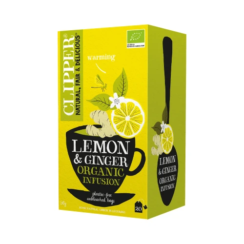 Clipper Lemon & Ginger Tea 20 Bags