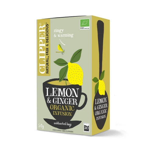 Clipper Lemon & Ginger Organic Infusion 20 bags