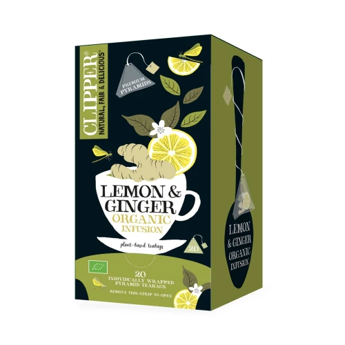 Clipper Lemon & Ginger Organic Infusion 20 bags