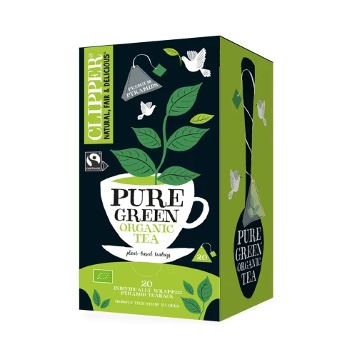 Clipper Pure Green Organic Tea Pyramid - 20 Bags