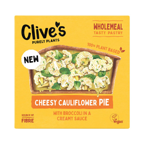 Clive's Purely Plants Cheesy Cauliflower Wholemeal Pie 235g