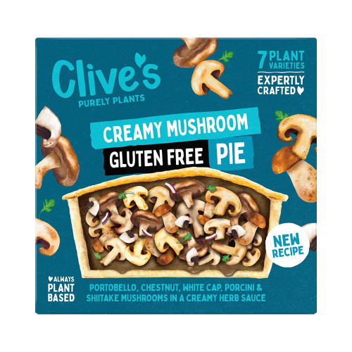 Clive's Purely Plants Creamy Mushroom Gluten Free Pie 235g