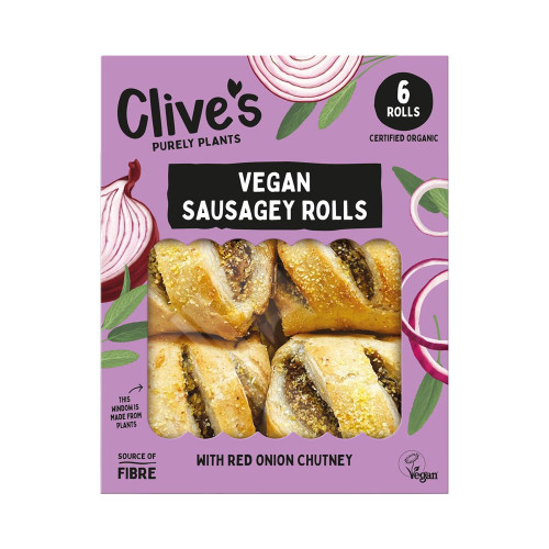 Clive's Purely Plants Vegan Sausagey Rolls 160g