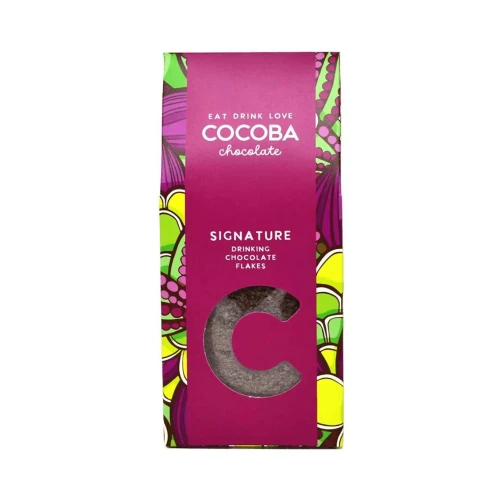Cocoba Dark Vegan Drinking Chocolate Flakes 250g