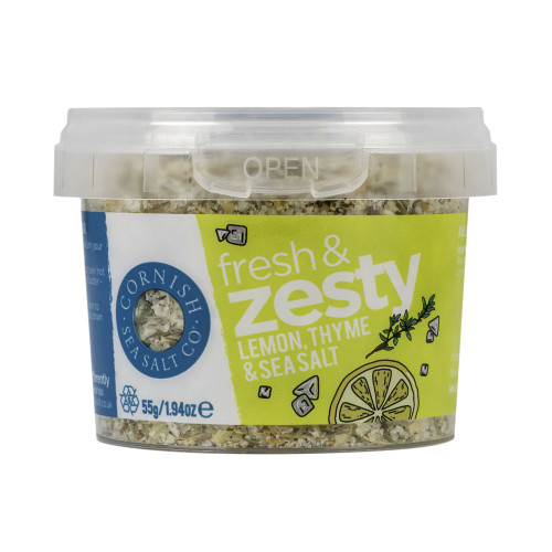 Cornish Sea Salt Co Fresh & Zesty Lemon, Thyme & Sea Salt 55g