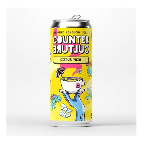 Counter Culture Drinks Try Dry Cirus Yuzu Kombucha Soda 330ml