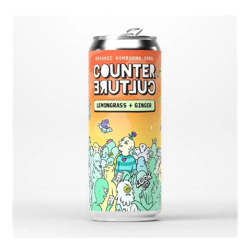 Counter Culture Drinks Look Up Lemongrass & Ginger Kombucha 330ml