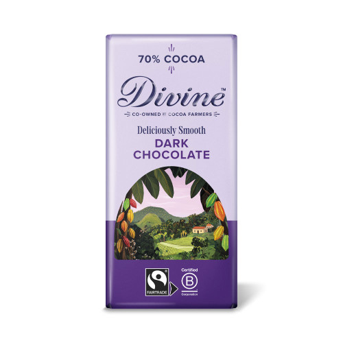 Divine Deliciously Smooth Dark Chocolate 70% Cocoa 90g