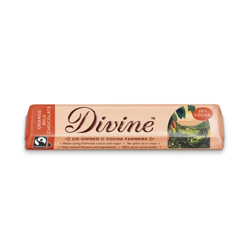 Divine Orange Milk Chocolate 26% Cocoa 35g