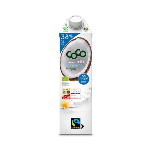 Dr Antonio Martins Coconut Milk For Drinking 3.8% 1 Litre