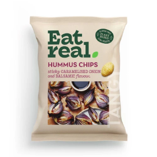 Eat Real Caramelised Onion & Balsamic Vinegar Hummus Chips 45g