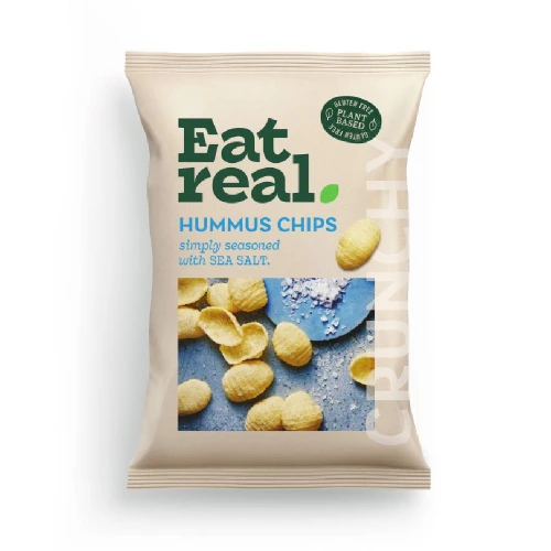 Eat Real Hummus Chips simply seasond with Sea Salt 10 x 110g