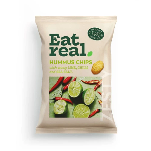 Eat Real Lime, Chilli & Sea Salt Hummus Chips 110g