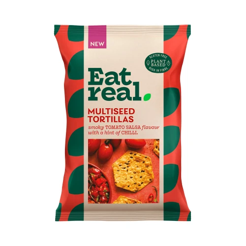 Eat Real Multiseed Tortillas Smoky Tomato Salsa Chips 160g