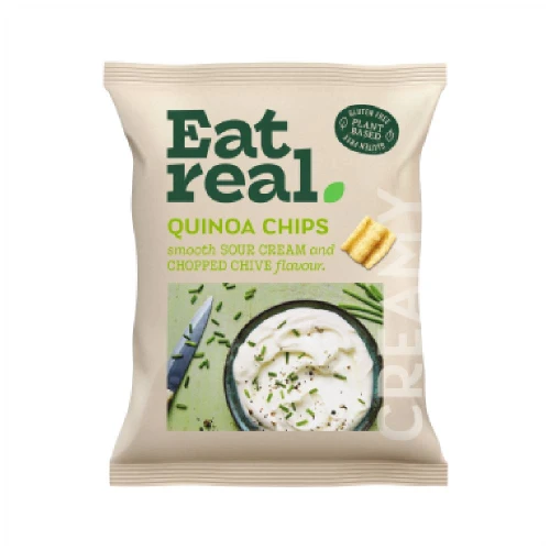 Eat Real Quinoa Chips Sour Cream and Chive 18 x 40g