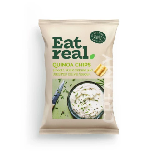 Eat Real Quinoa Chips Sour Cream and Chive 10 x 90g