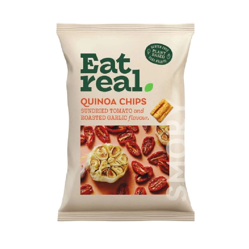 Eat Real Quinoa Chips Sundried Tomato And Roasted Garlic 10 x 90g