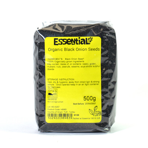 Essential Black Onion Seeds Organic 500g