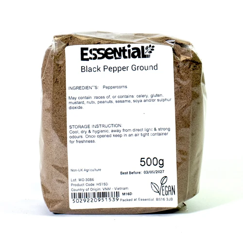 Essential Black Pepper Ground 500g