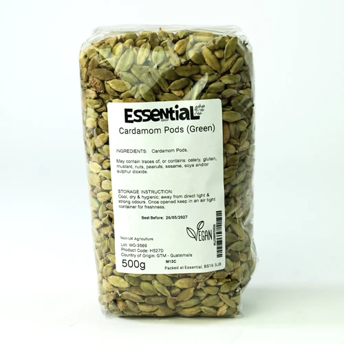 Essential Cardamom Pods Green 500g